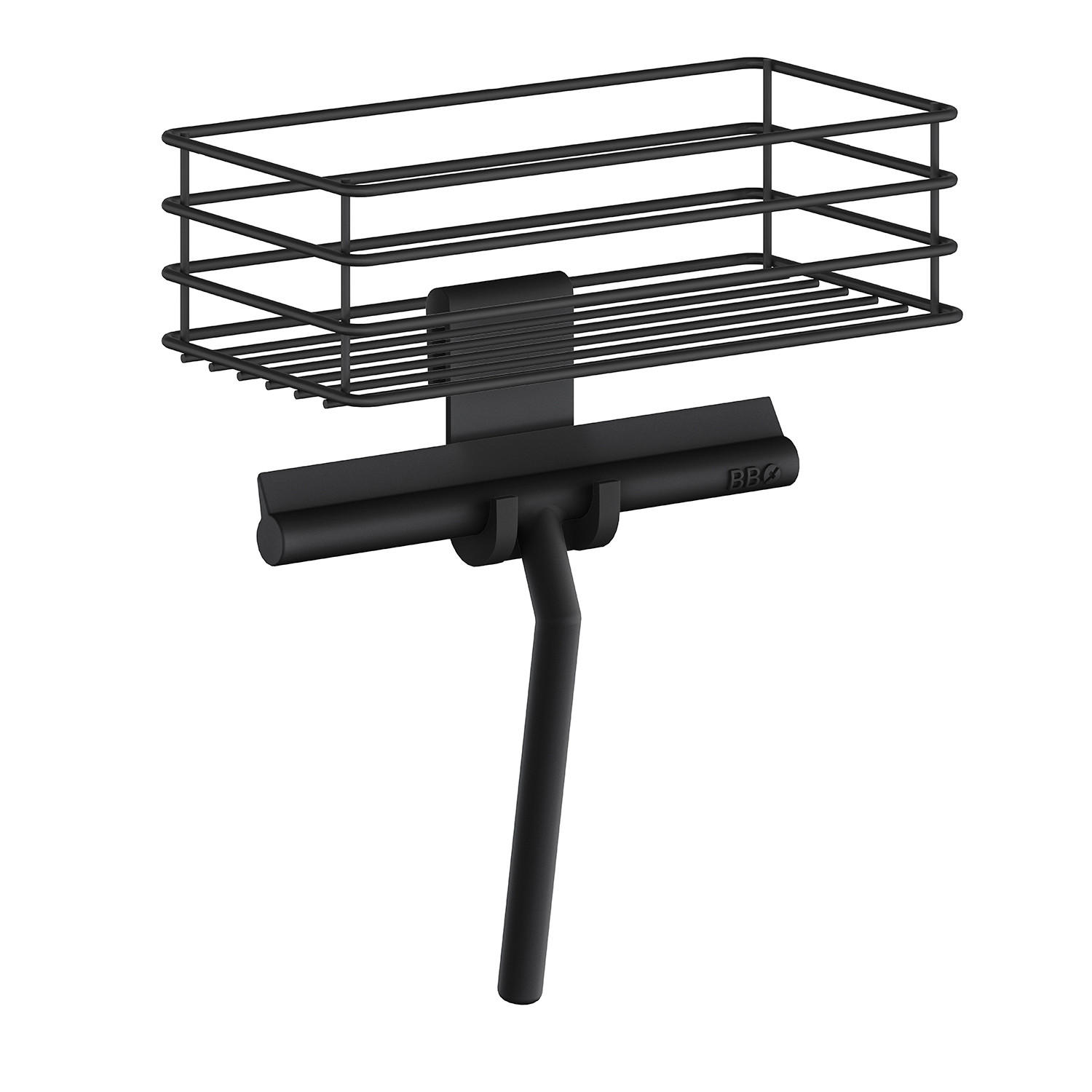 DUSCHABZIEHER  - Schwarz, Basics, Kunststoff (21/25/5cm) - Smedbo