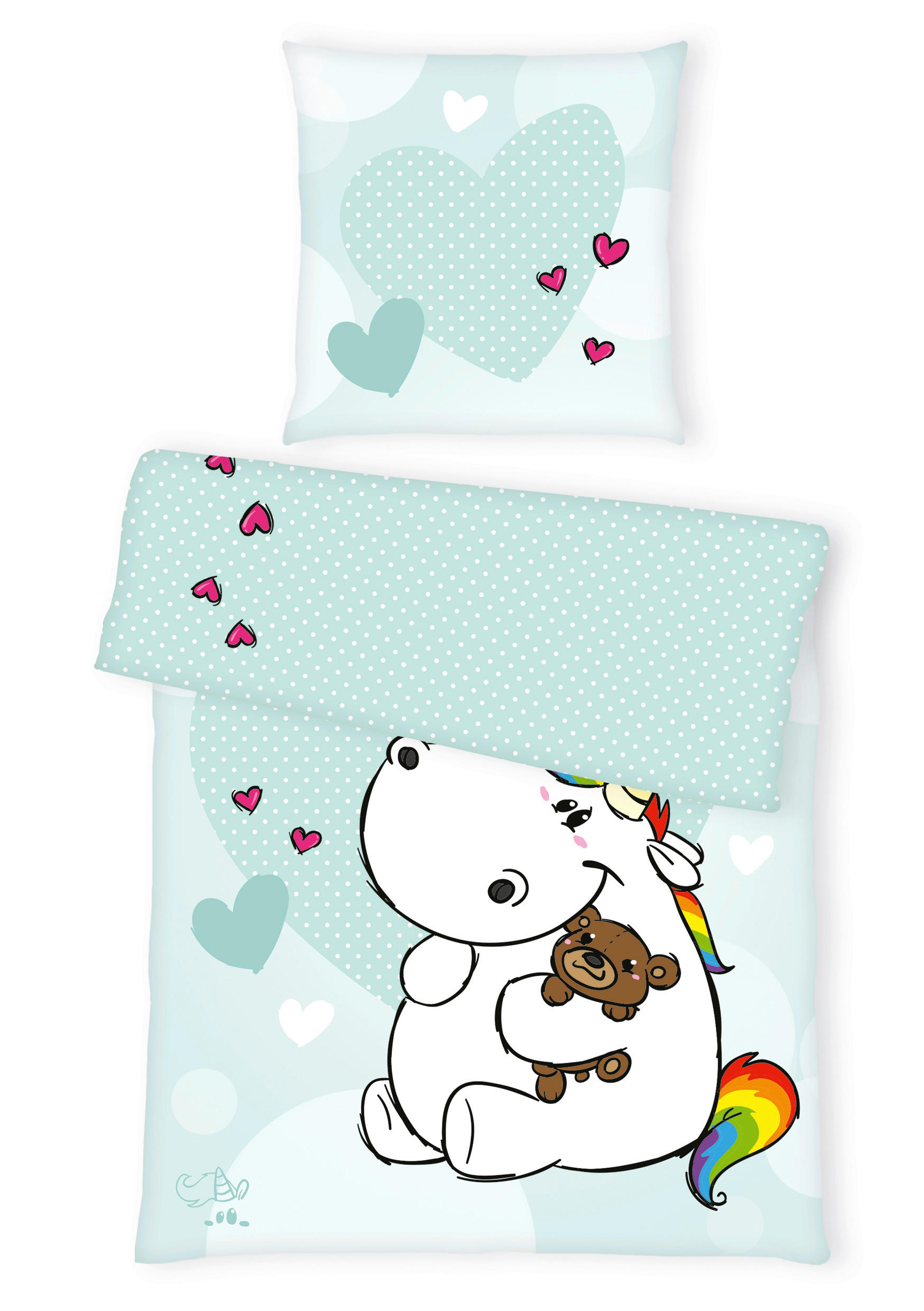 JUGENDBETTWÄSCHE 135/200 cm  - Mintgrün, Basics, Textil (135/200cm) - Herding