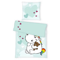 JUGENDBETTWÄSCHE 135/200 cm  - Mintgrün, Basics, Textil (135/200cm) - Herding