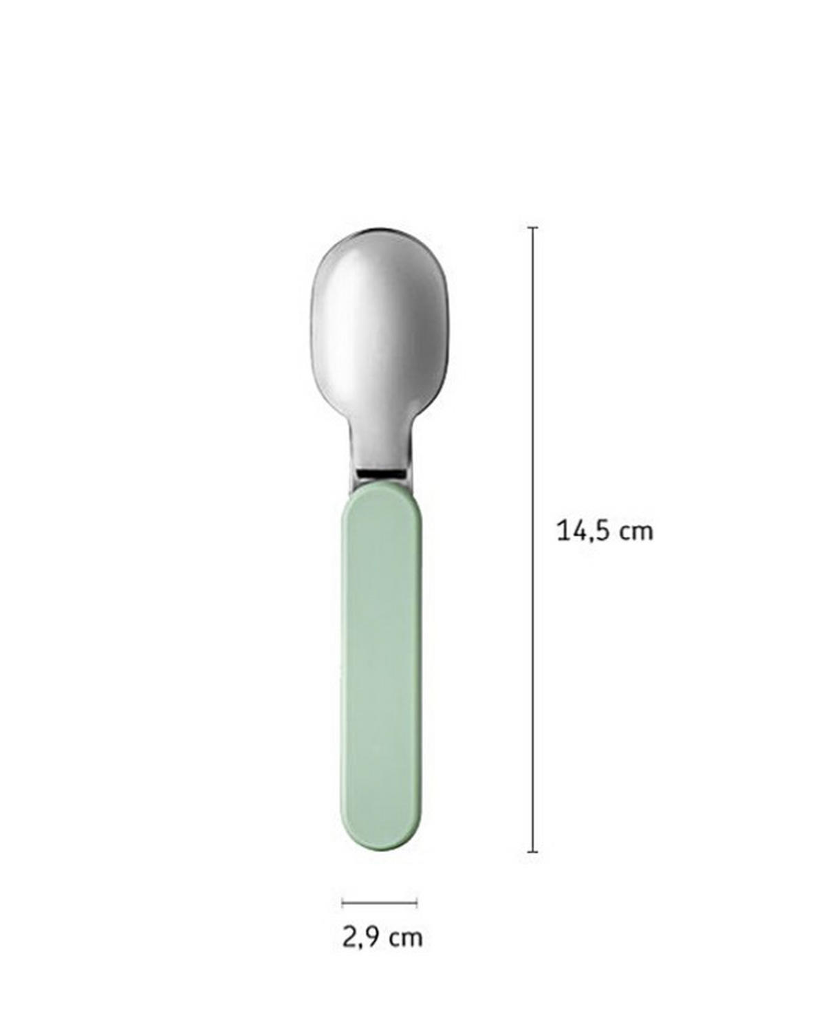 LÖFFEL - Silberfarben/Hellblau, KONVENTIONELL, Kunststoff/Metall (14,5/7,4/2,9cm) - Mepal