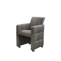 STOLICA S NASLONOM ZA RUKE  antracit  drvo, tekstil, drvni materijal      - antracit, Moderno, drvni materijal/drvo (64/90/72cm) - Livetastic