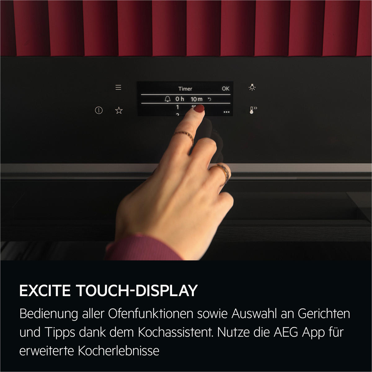 EINBAUBACKOFEN BP6150T  - Schwarz, Basics (56/59/55cm) - AEG