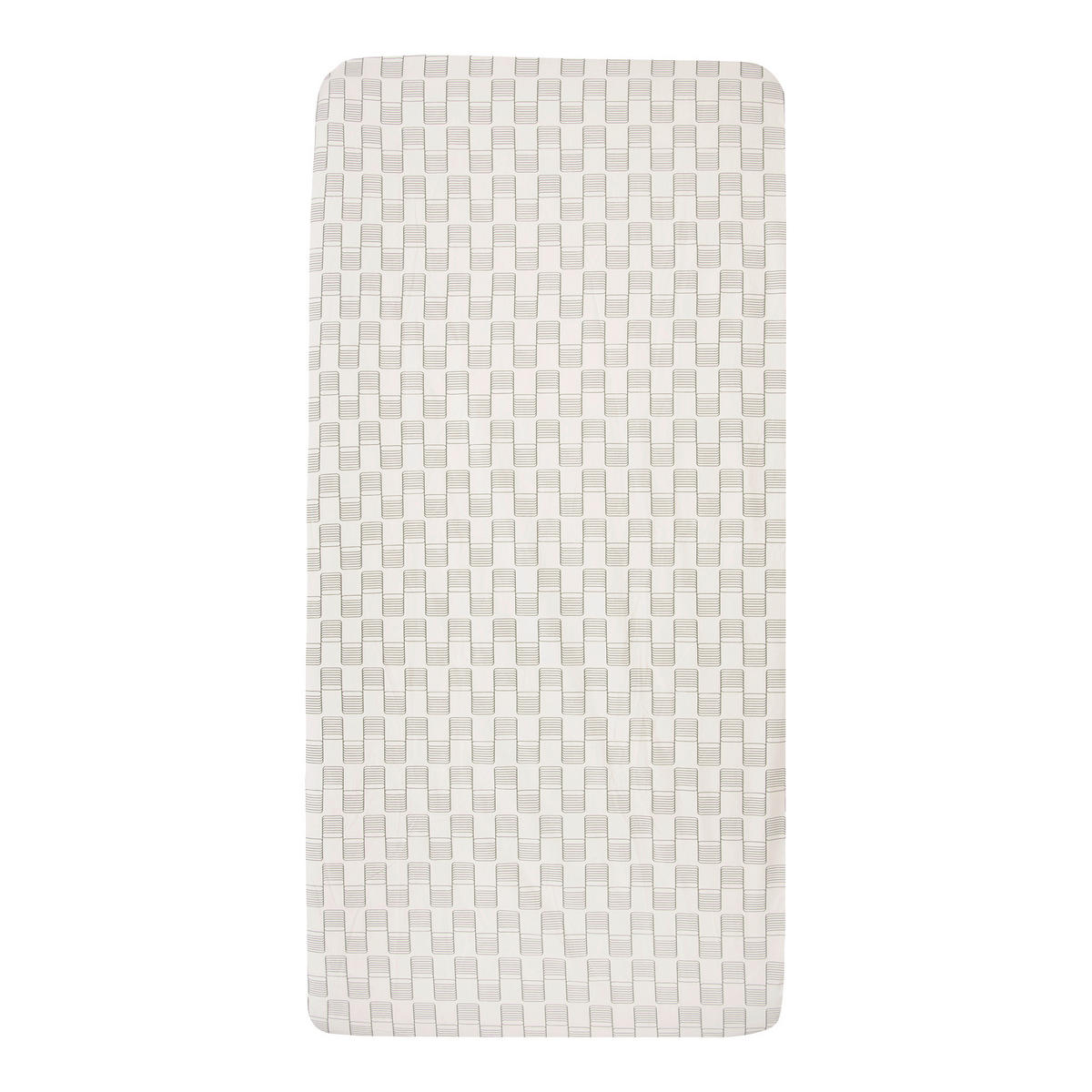 KINDERSPANNBETTTUCH 40/80 cm   - Dunkelgrün/Weiß, Basics, Textil (40/80cm) - Witlof for Kids