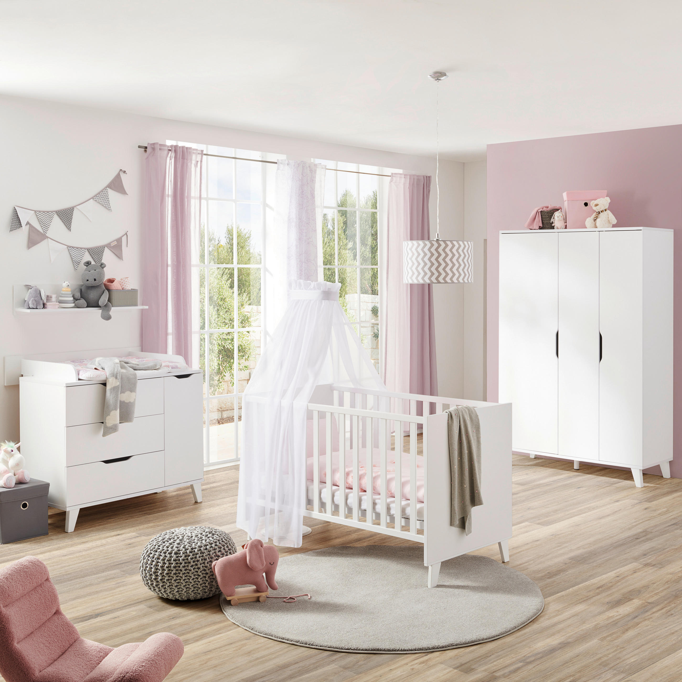 FALIPOLC Michi  - fehér, Trend, faalapú anyag/fa (94,7/20,00/19,6cm) - My Baby Lou