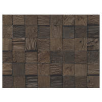WANDVERKLEIDUNG - Dunkelbraun, Basics, Holz (55.2/18.4/2cm)