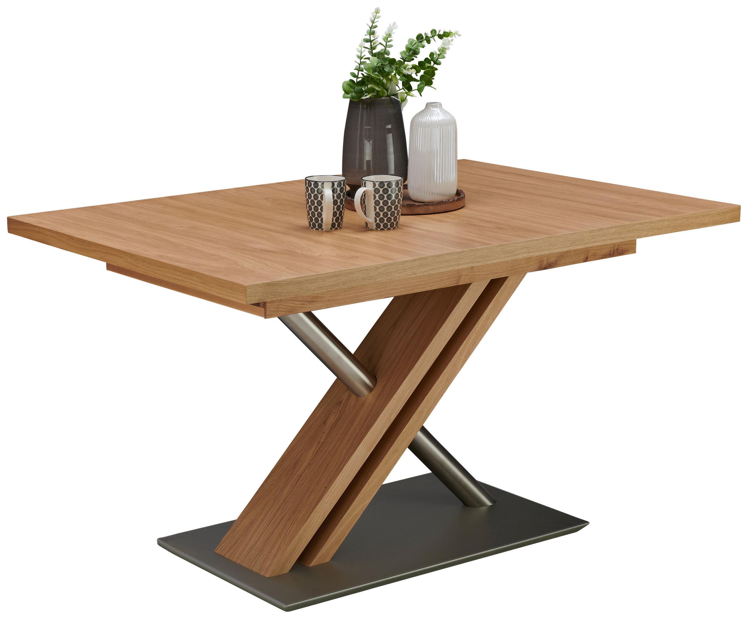 ESSTISCH Eichefarben rechteckig  ausziehbar, in verschiedenen Größen erhältlich, in verschiedenen Holzarten erhältlich, in verschiedenen Holzdekoren erhältlich, Variantenauswahl  - Eichefarben, Design, Holz/Holzwerkstoff (120-168/80/75cm) - Moderano