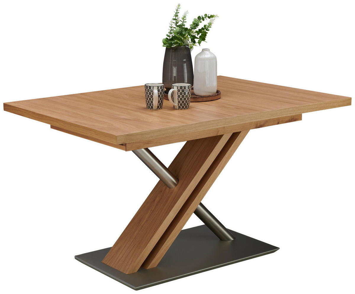 ESSTISCH Eichefarben rechteckig  ausziehbar, in verschiedenen Größen erhältlich, in verschiedenen Holzarten erhältlich, in verschiedenen Holzdekoren erhältlich, Variantenauswahl  - Eichefarben, Design, Holz/Holzwerkstoff (120-168/80/75cm) - Moderano