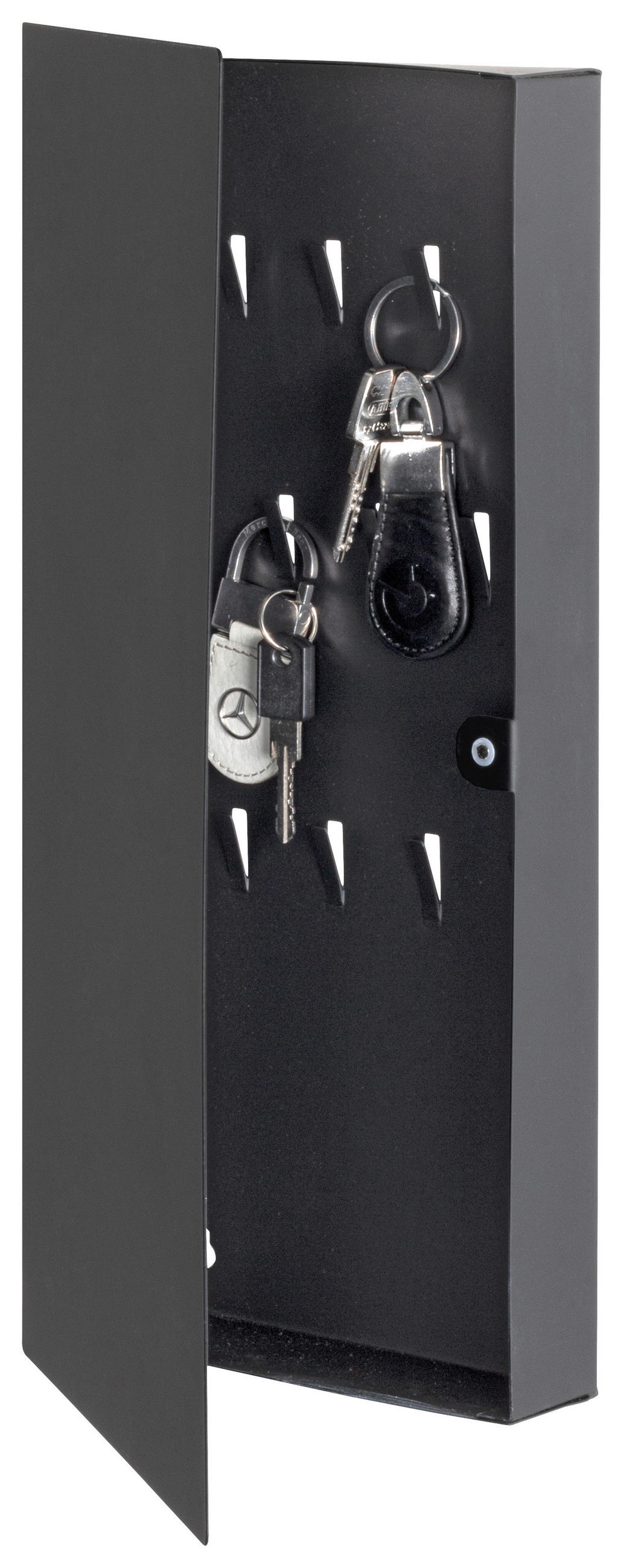 SCHLÜSSELKASTEN - Schwarz, Basics, Metall (20/40/4cm)
