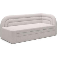 RÉCAMIERE in Samt Weiss  - Weiss/Schwarz, Design, Kunststoff/Textil (223/80/86cm) - MID.YOU
