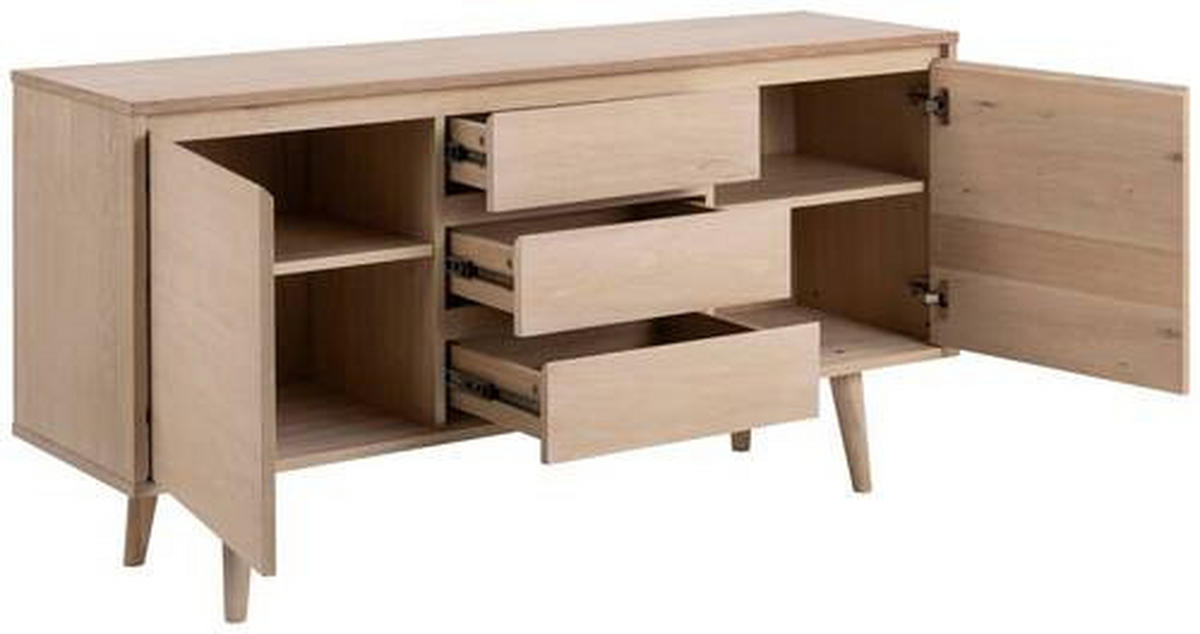 KOMMODE Nagano  in 150/75/40 cm  - Eiche Bianco/Naturfarben, Design, Holz/Holzwerkstoff (150/75/40cm) - MID.YOU