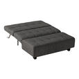SCHLAFSOFA Anthrazit  - Anthrazit/Schwarz, Design, Textil/Metall (145/92/102cm) - Novel