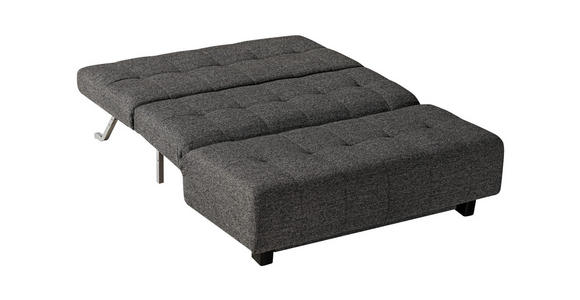SCHLAFSOFA Anthrazit  - Anthrazit/Schwarz, Design, Textil/Metall (145/92/102cm) - Novel
