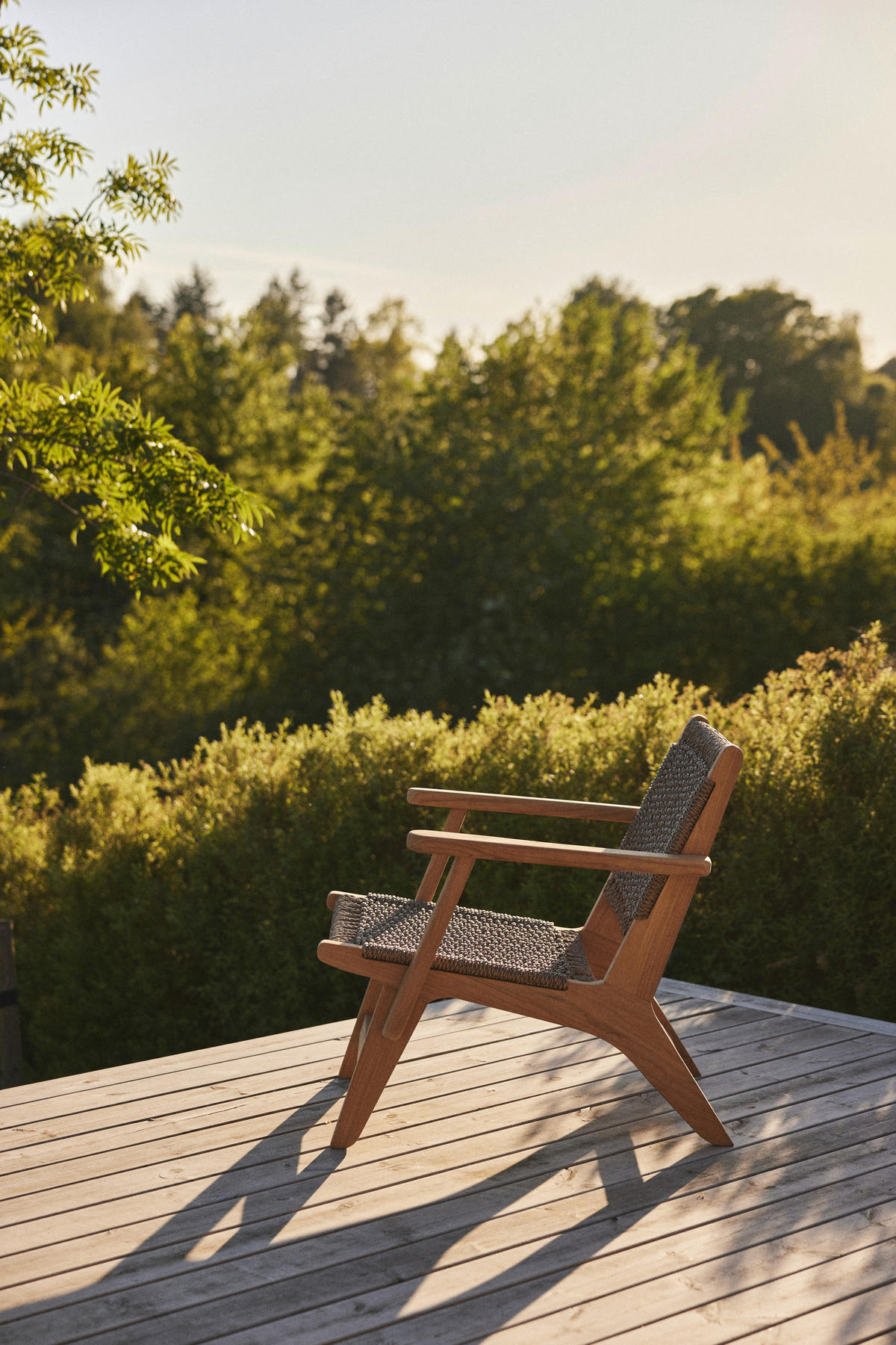 LOUNGESESSEL  - Braun/Teakfarben, Natur, Holz/Kunststoff (68/70/75cm) - Gardenson