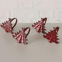 SZALVÉTAGYŰRŰ   16/4,5/4 cm  - sötétvörös, Basics, fém (16/4,5/4cm)