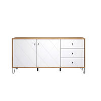 SIDEBOARD TOUCH 183/76/40 cm 3 Schublade(n)  - Schwarz/Weiß, Design, Holzwerkstoff/Kunststoff (183/76/40cm) - MID.YOU