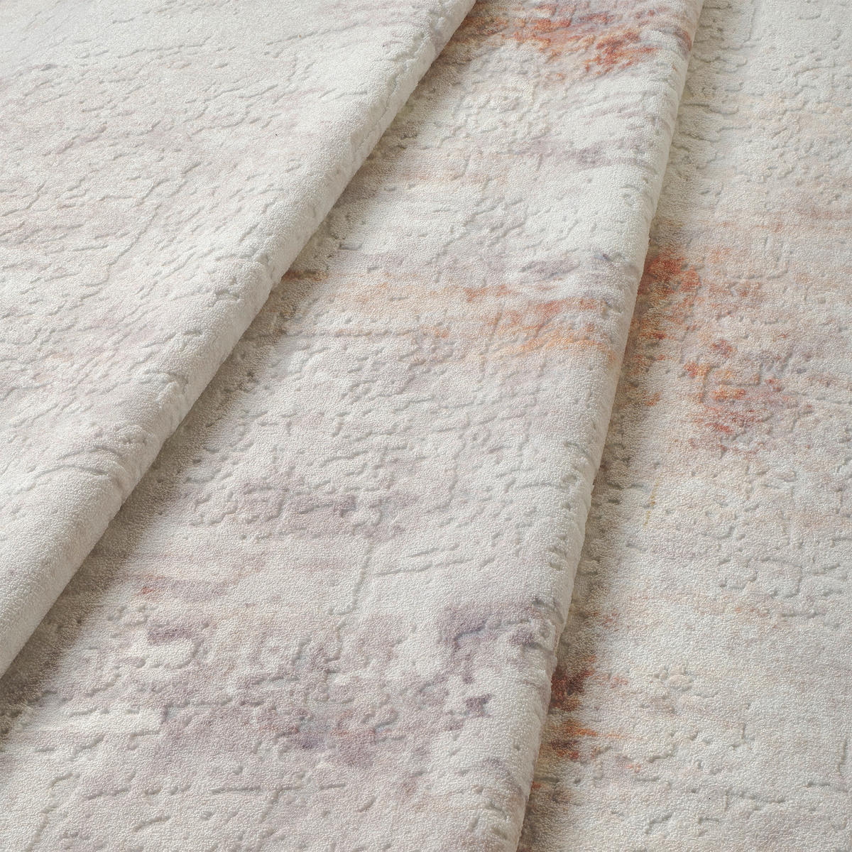 LÄUFER Ondea Jorg 80/300 cm  in Hellgrau, Rostfarben, Grauweiß  - Rostfarben/Hellgrau, Design, Kunststoff/Textil (80/300cm) - Lindorug