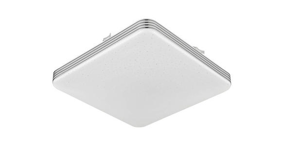 LED-DECKENLEUCHTE 27/27/7 cm   - Chromfarben/Weiß, LIFESTYLE, Kunststoff/Metall (27/27/7cm) - Boxxx