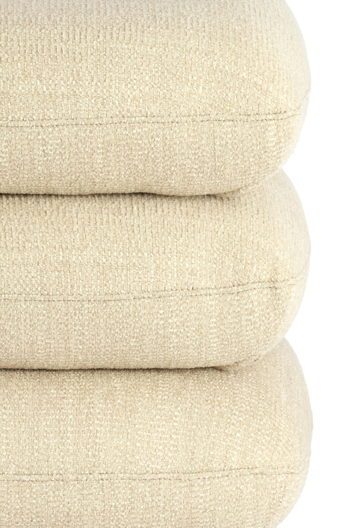 POUF LAURIE 44,5/44,5/44,5 cm  - Creme, Basics, Textil (44,5/44,5/44,5cm) - Light & Living