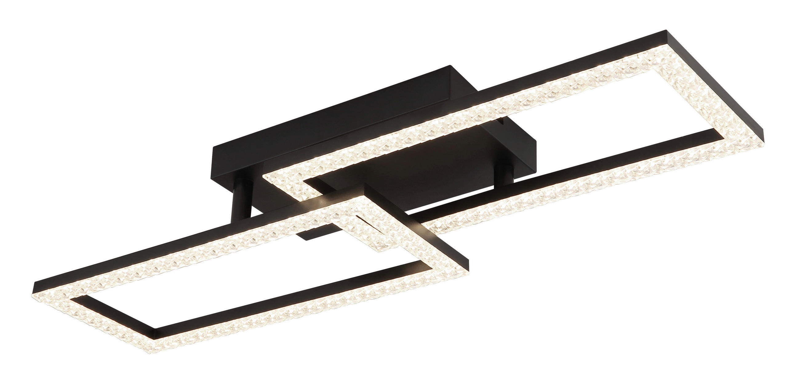 LED SVJETILJKA STROPNA SAPENA  - prozirno/crna, Design, metal/plastika (61,5/19,5/9,3cm)