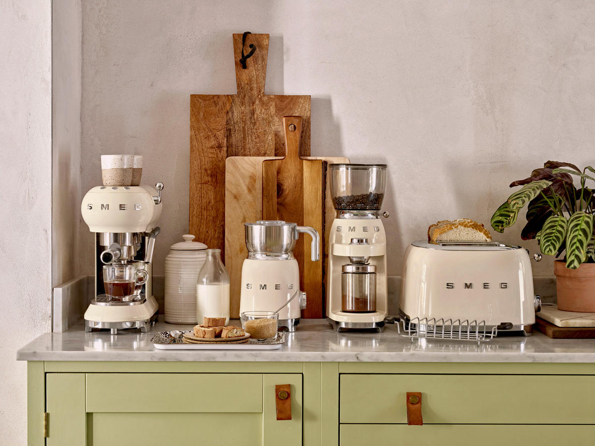 MILCHSCHÄUMER 50's Style  - Creme, Trend, Metall (18.4/25.1/14.2cm) - SMEG