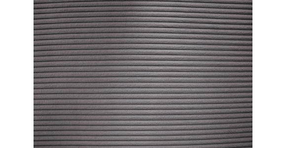 ECKSOFA in Cord Dunkelgrau  - Dunkelgrau/Silberfarben, Design, Textil/Metall (167/250cm) - Xora