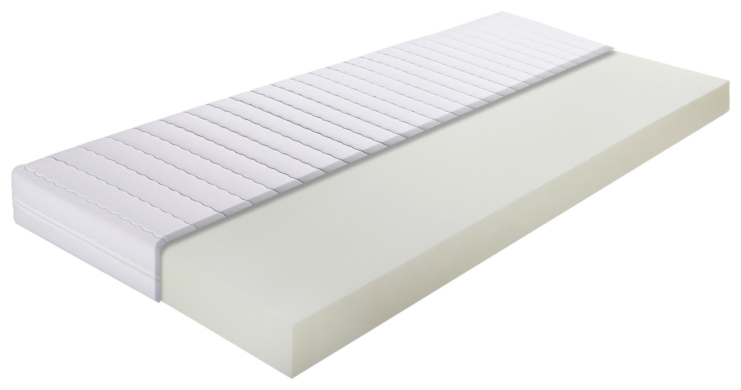 MATRACE ZE STUDENÉ PĚNY, 90/200 cm - bílá, Konvenční, textil (90/200cm) - Breckle