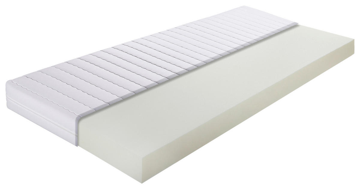 KALTSCHAUMMATRATZE ALLROUND 80/200 cm Höhe ca. 13 cm  - Weiss, Konventionell, Textil (80/200cm) - Breckle