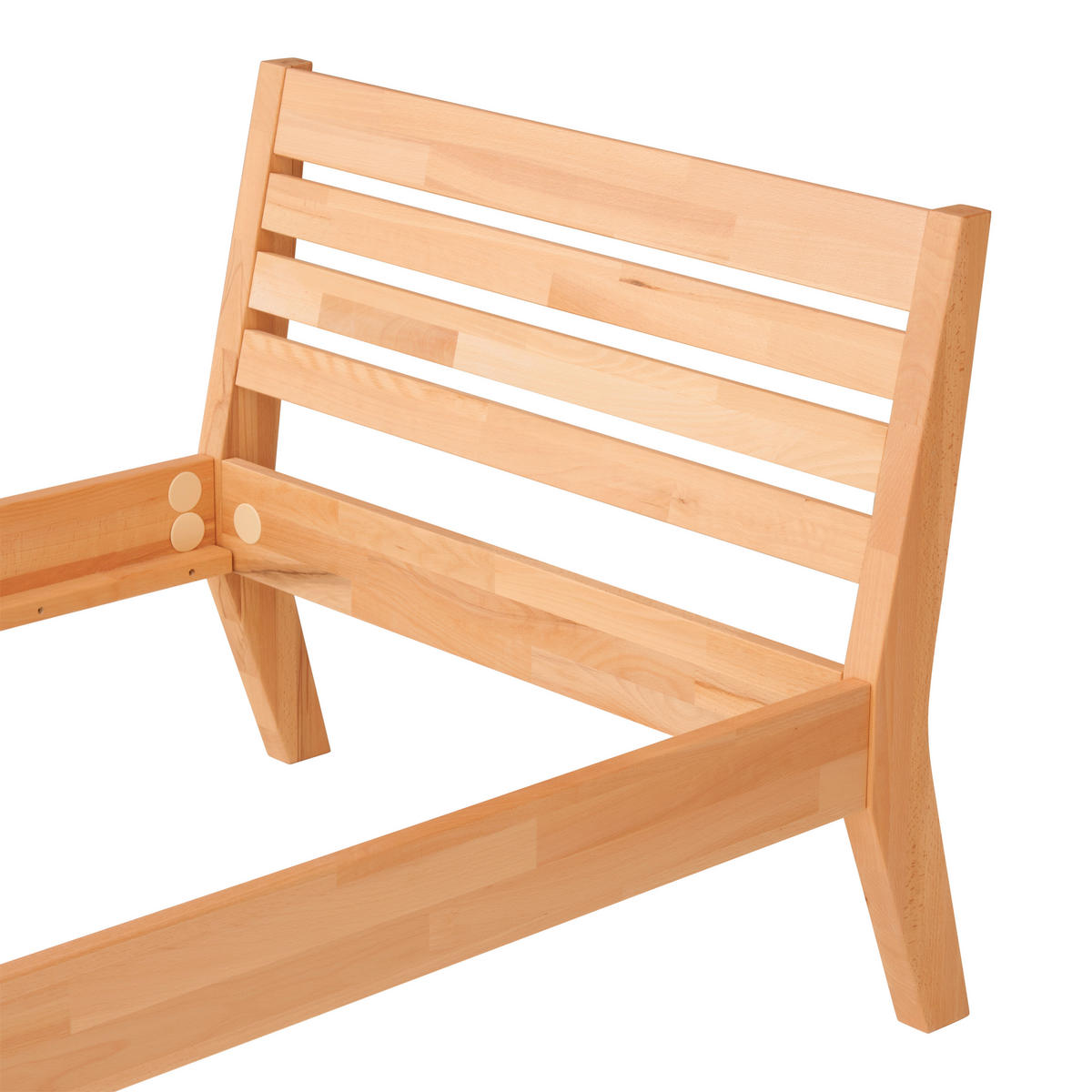 BETT 90/200 cm  in Kernbuche  - Kernbuche, MODERN, Holz (90/200cm) - MID.YOU