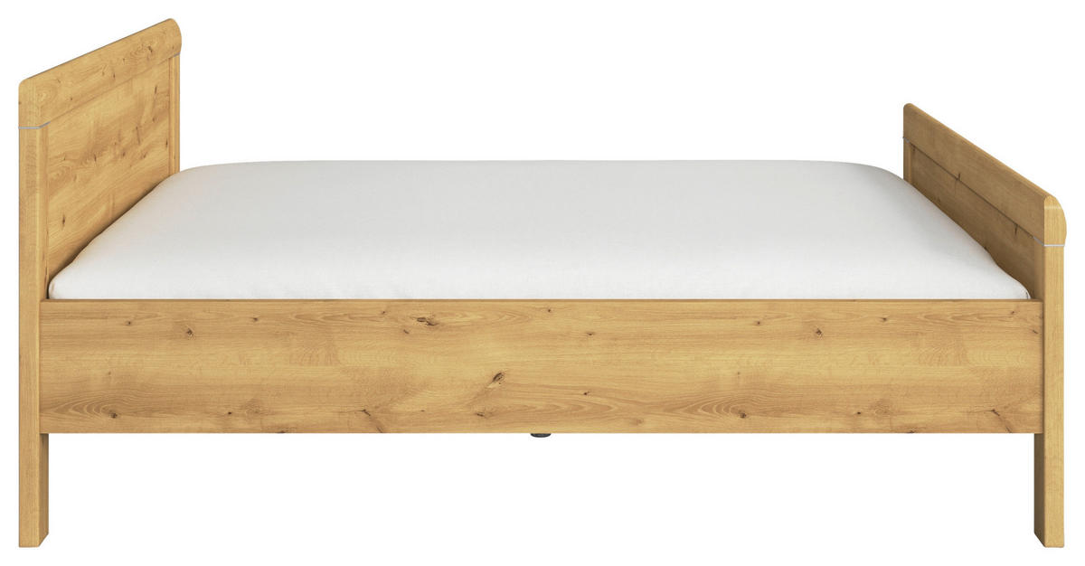 BETT 140/200 cm  in Eichefarben  - Eichefarben, Design (140/200cm) - Novel