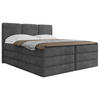 KONTINENTALSÄNG 180/200 cm  i antracit  - svart/antracit, Modern, trämaterial/trä (180/200cm) - MID.YOU