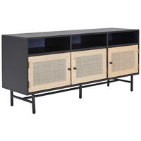 NISKA KOMODA   140/62/38 cm   prirodne boje, crna   - prirodne boje/crna, Design, drvni materijal/metal (140/62/38cm) - MID.YOU