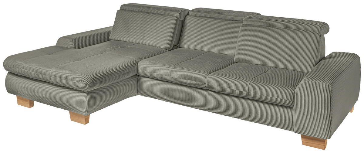 Freisteller von SetOne by Musterring ECKSOFA Olivgrün Cord.