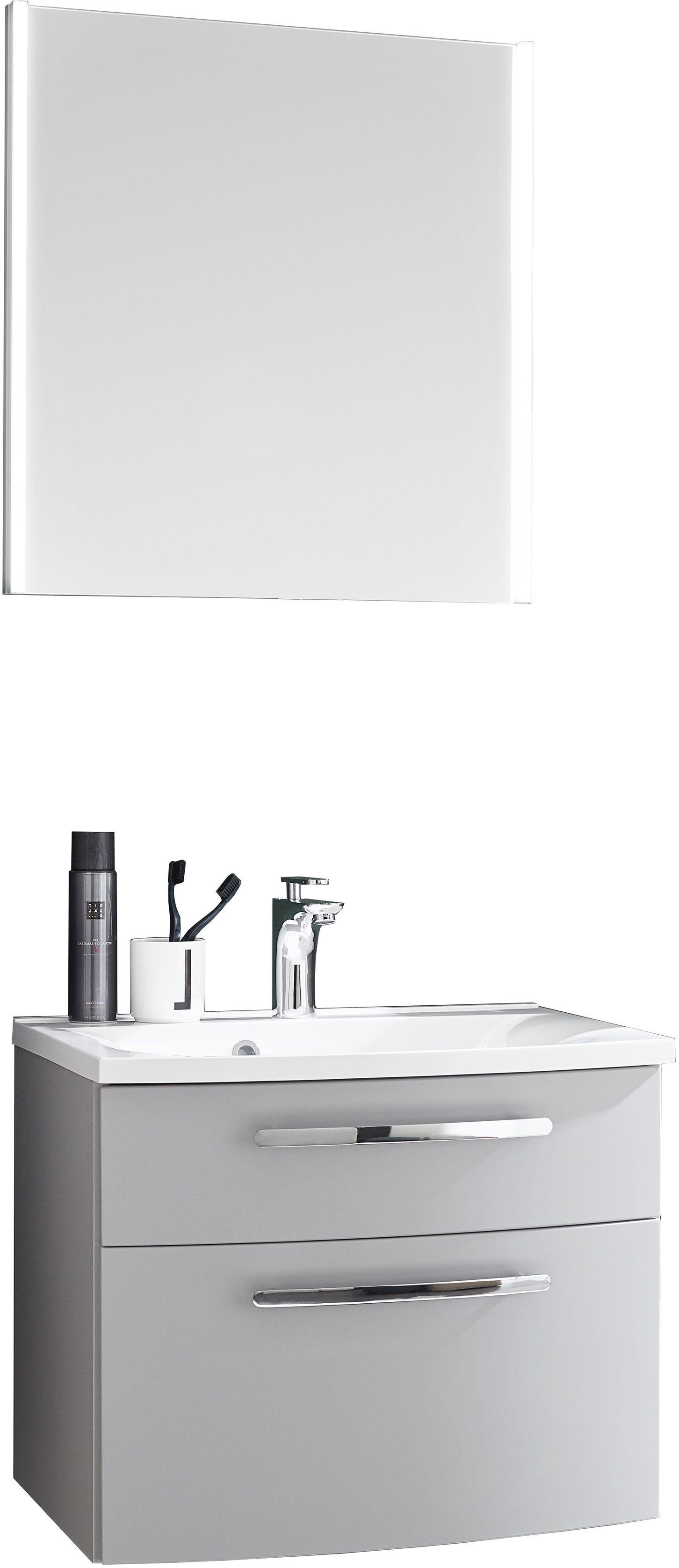 BADEZIMMER  in 60,6 cm  - Chromfarben/Grau, KONVENTIONELL, Holzwerkstoff/Metall (60,6cm) - Novel