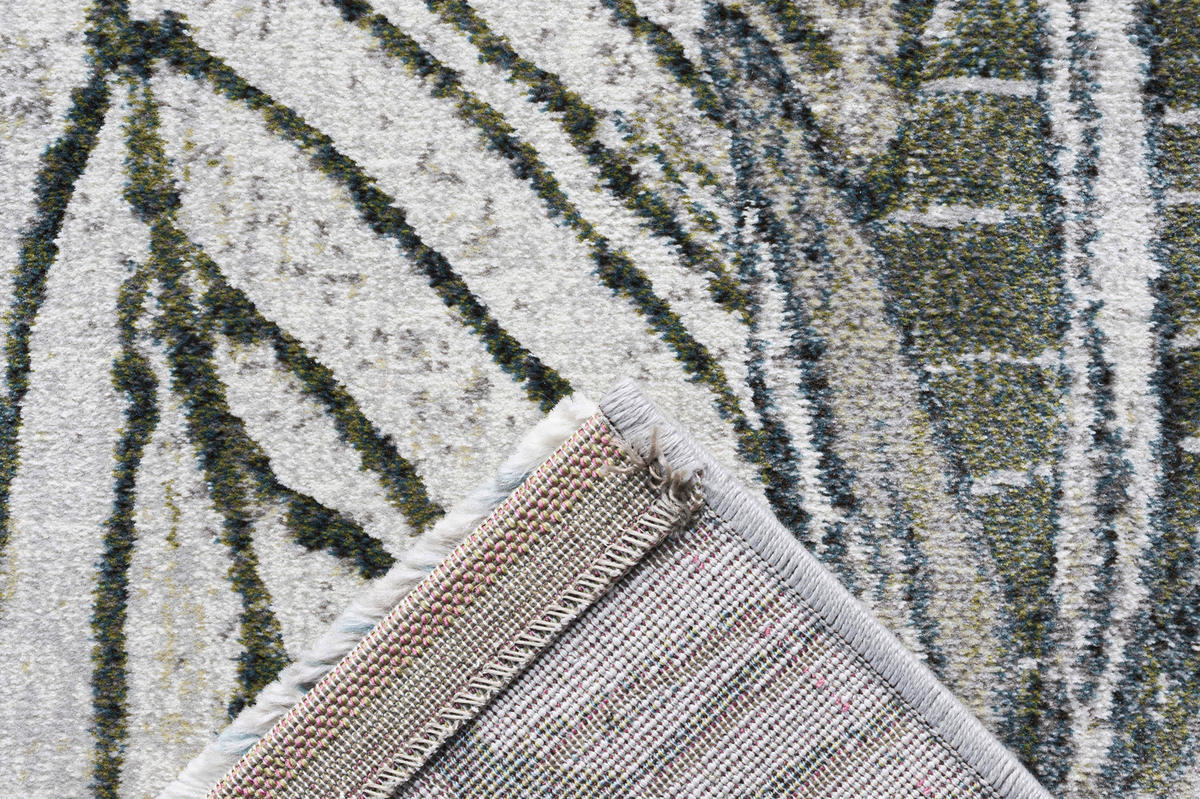 WEBTEPPICH Wohnzimmer 133/195 cm Catania Creme, Hellgrün, Hellbraun rechteckig  - Hellbraun/Creme, Trend, Textil (133/195cm) - Novel