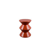 BEISTELLTISCH 34/34/45 cm Dunkelorange rund  - Dunkelorange, MODERN, Keramik (34/34/45cm) - Milino
