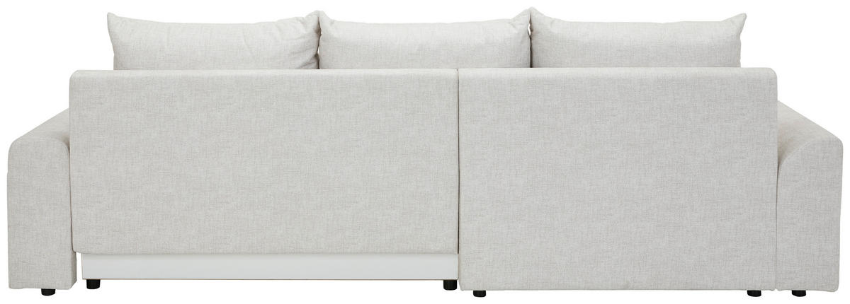 ECKSOFA Naturfarben Mikrofaser  - Schwarz/Naturfarben, KONVENTIONELL, Kunststoff/Textil (169/295cm) - Carryhome