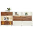 SIDEBOARD 216,5/96,4/46,5 cm - Edelstahlfarben/Nussbaumfarben, Design, Glas/Holz (216,5/96,4/46,5cm) - Moderano SIDEBOARD 216,5/96,4/46,5 cm - Edelstahlfarben/Nussbaumfarben, Design, Glas/Holz (216,5/96,4/46,5cm) - Moderano