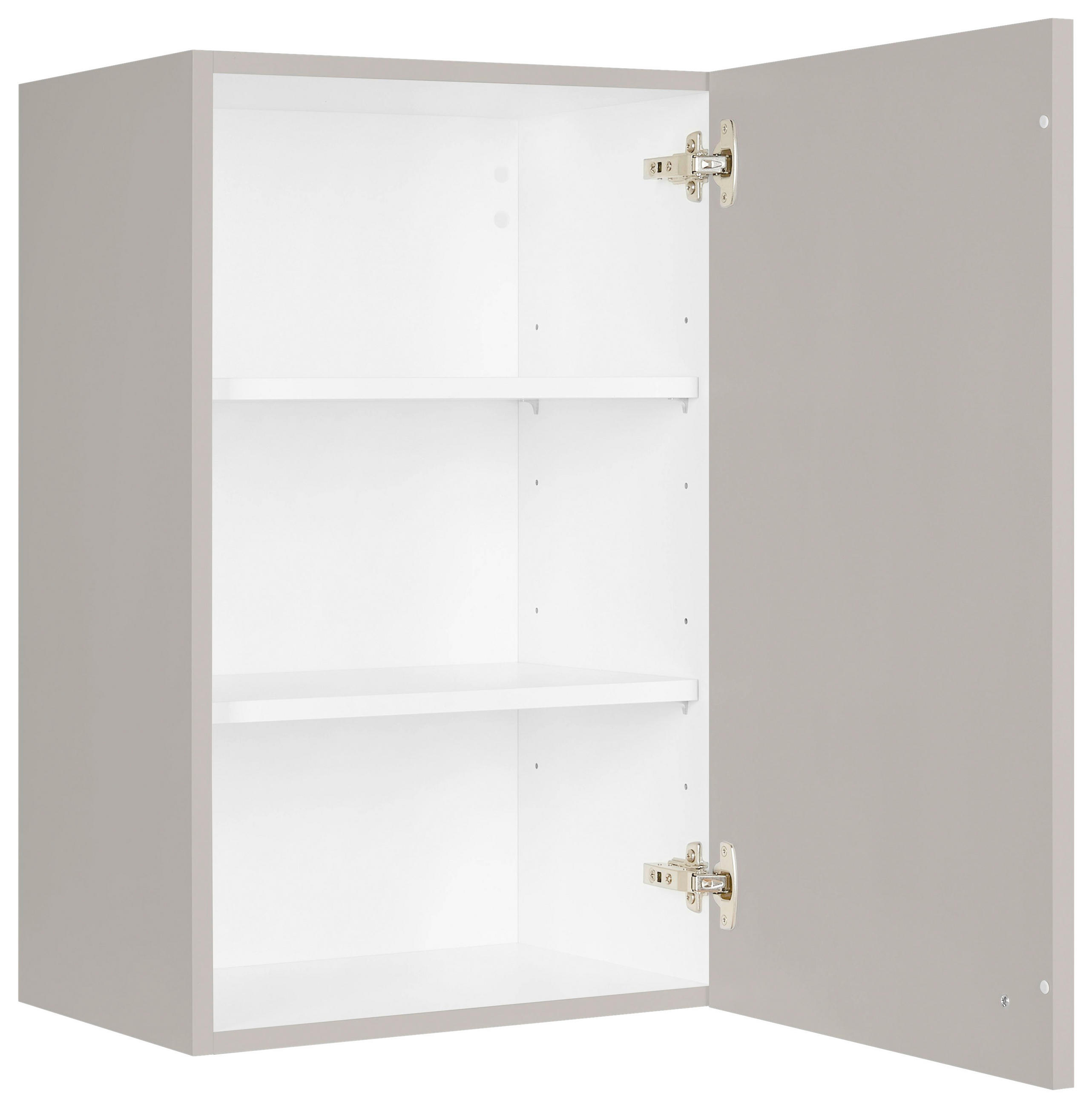 KÜCHENOBERSCHRANK 45/72/35 cm  in Grau  - Schwarz/Grau, MODERN, Holzwerkstoff/Metall (45/72/35cm) - Nobilia
