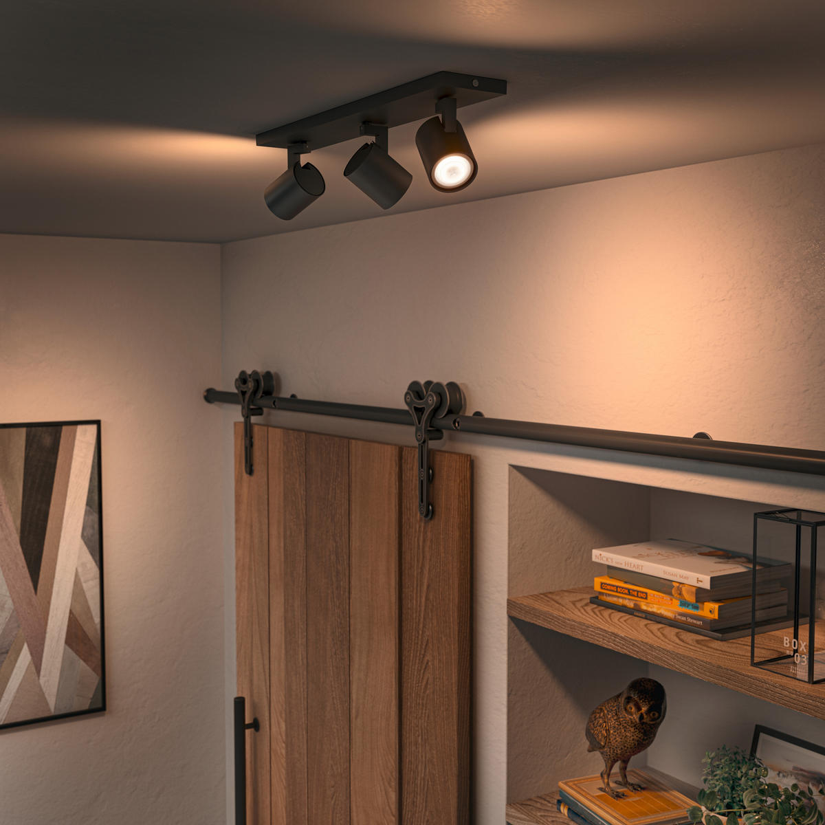 LED-STRAHLER Runner 48/10,90/8,90 cm   - Schwarz, Basics, Metall (48/10,90/8,90cm) - Philips HUE