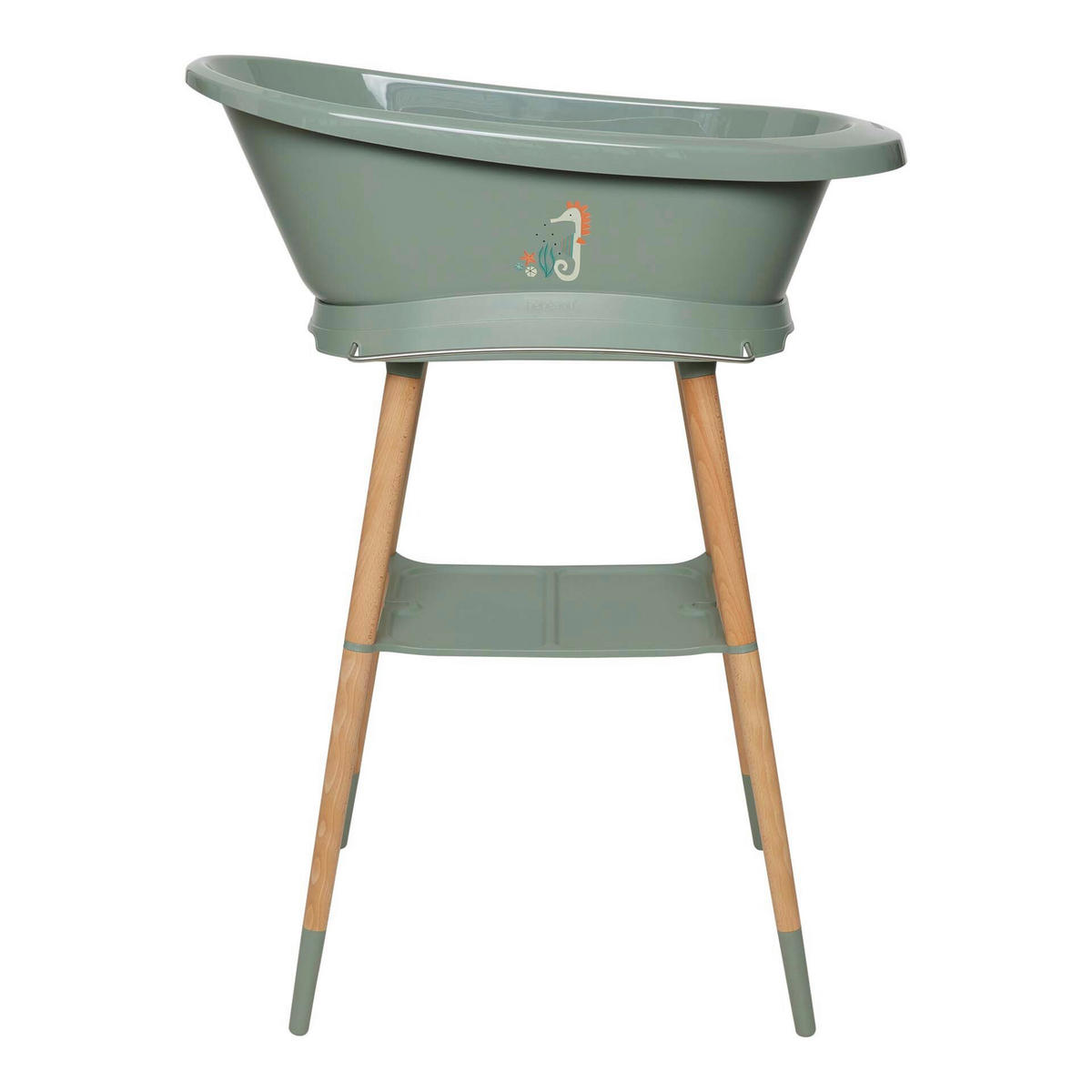 BABYBADEWANNE Breeze Green  - Grün, Basics, Kunststoff (79,5/41,5/30,8cm) - Bebe Jou