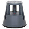 TRITTHOCKER Dunkelgrau  - Dunkelgrau, MODERN, Kunststoff (48/43/48cm) - MID.YOU