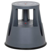 TRITTHOCKER Dunkelgrau  - Dunkelgrau, MODERN, Kunststoff (48/43/48cm) - MID.YOU