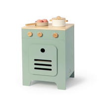 KINDERKÜCHE MIX & MATCH  - Salbeigrün/Naturfarben, Basics, Holz/Holzwerkstoff (35/31,5/48cm) - MUSTERKIND