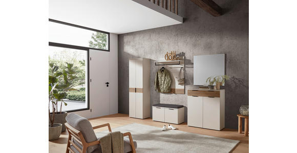 GARDEROBE 5-teilig in 269/200/40 cm - Kaschmir/Eichefarben, Design, Holzwerkstoff (269/200/40cm) - Voleo