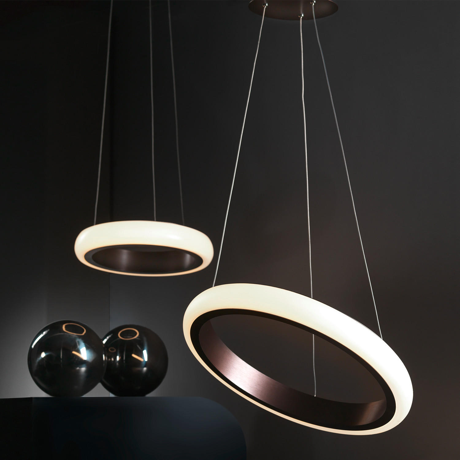 LED-HÄNGELEUCHTE 50/50/120 cm  - Hellbraun/Weiß, Design, Metall (50/50/120cm)
