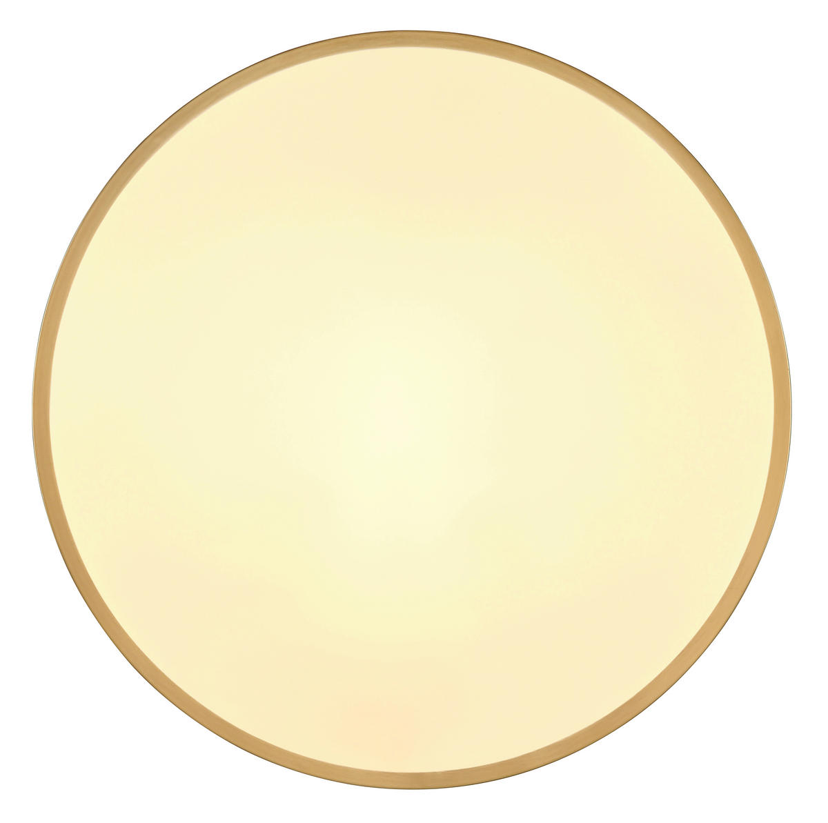 LED-DECKENLEUCHTE 45/3 cm   - Messingfarben/Opal, KONVENTIONELL, Kunststoff/Metall (45/3cm) - Globo