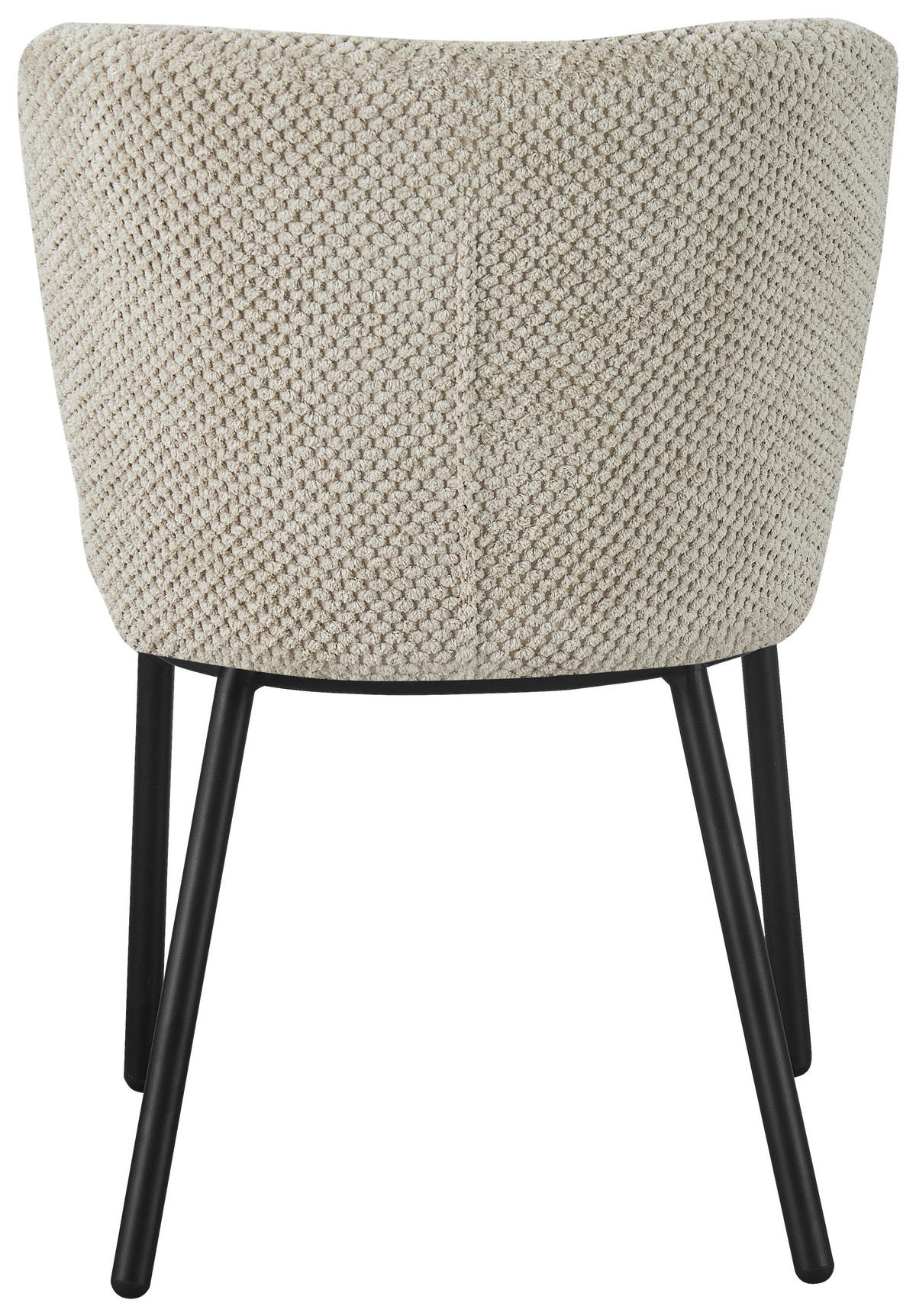 SZÉK fém, textil fekete, taupe  - fekete/taupe, Design, textil/fém (53,5/80/60,5cm) - Stylife