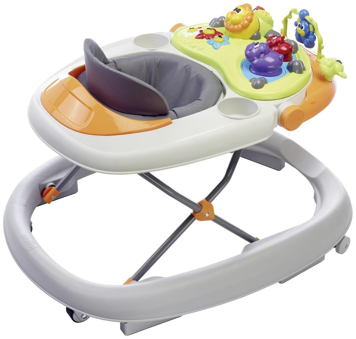 LAUFLERNWAGEN - Multicolor/Grau, Basics, Textil/Metall (65/47/50/81cm) - Chicco
