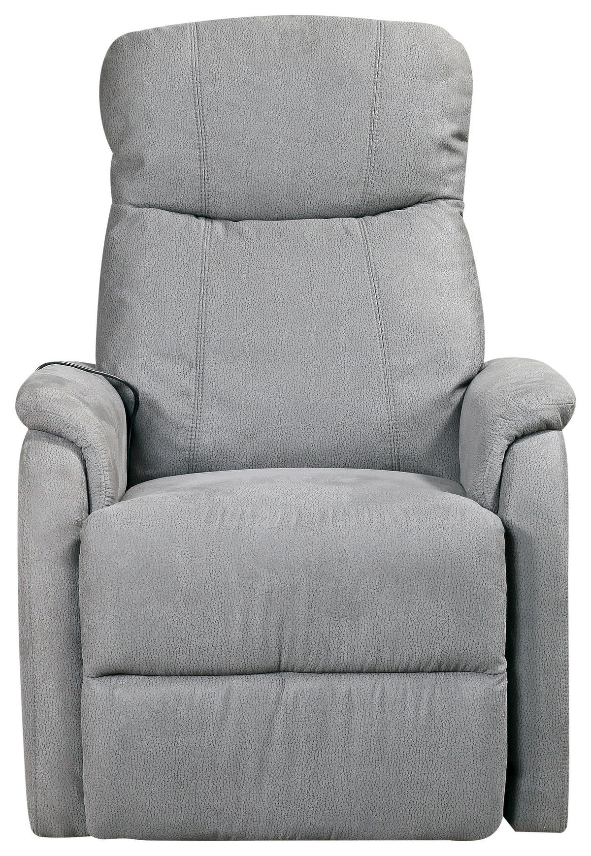 RELAKS FOTELJA metal, plastika, tekstil  siva   - siva/boje kroma, Design, metal/tekstil (73/110/94cm) - Cantus