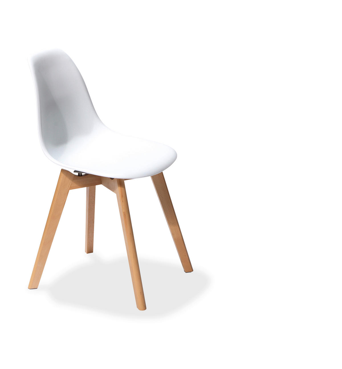 STUHL-SET 4 Stück stapelbar, UV-beständig   - Weiß, MODERN, Holz/Metall (47/83/53cm) - MID.YOU